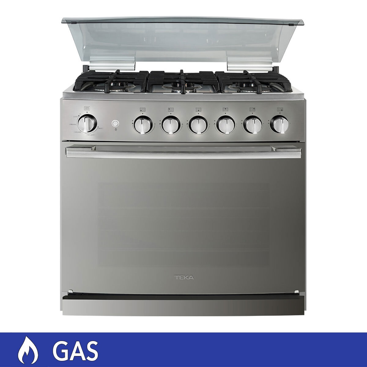 Teka Estufa de gas empotrable con 6 quemadores 76cm Teka Estufa de gas empotrable con 6 quemadores 76cm