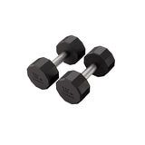 Centr Set de Mancuernas de Caucho de 210 LB con Estantería