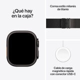 Apple Watch Ultra 3 (GPS + Celular) 49mm Titanio Negro + Correa Milanese Negro - Talla M Apple Watch Ultra 3 (GPS + Celular) 49mm Titanio Negro + Correa Milanese Negro - Talla M
