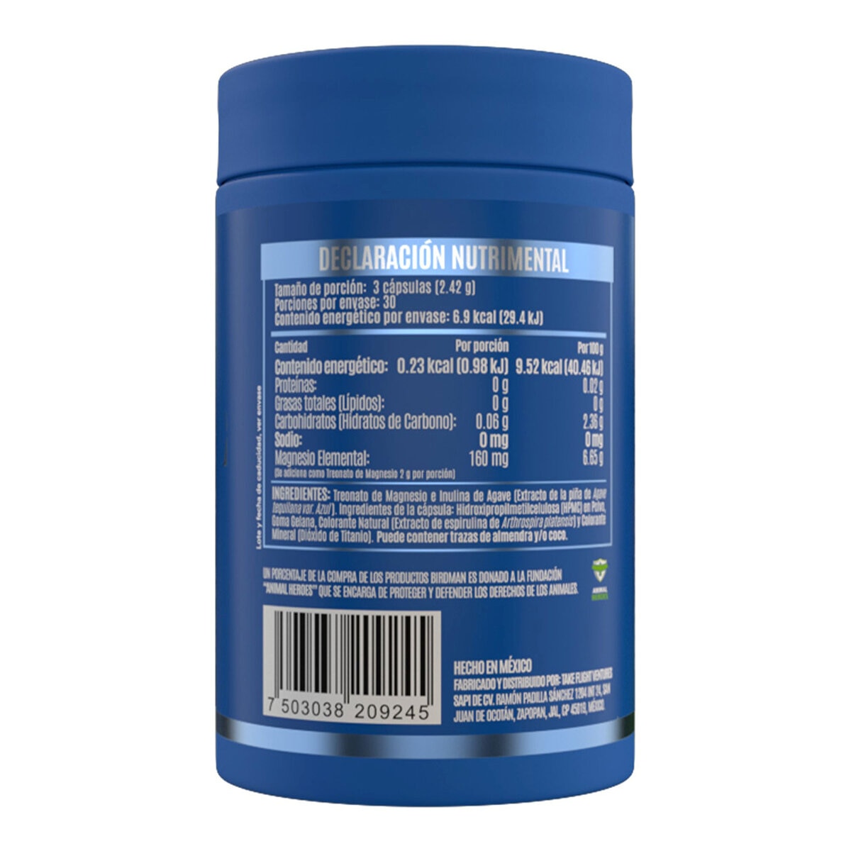 Birdman Treonato de Magnesio 2 Frascos de 90 Cápsulas Birdman Treonato de Magnesio 2 Frascos de 90 Cápsulas