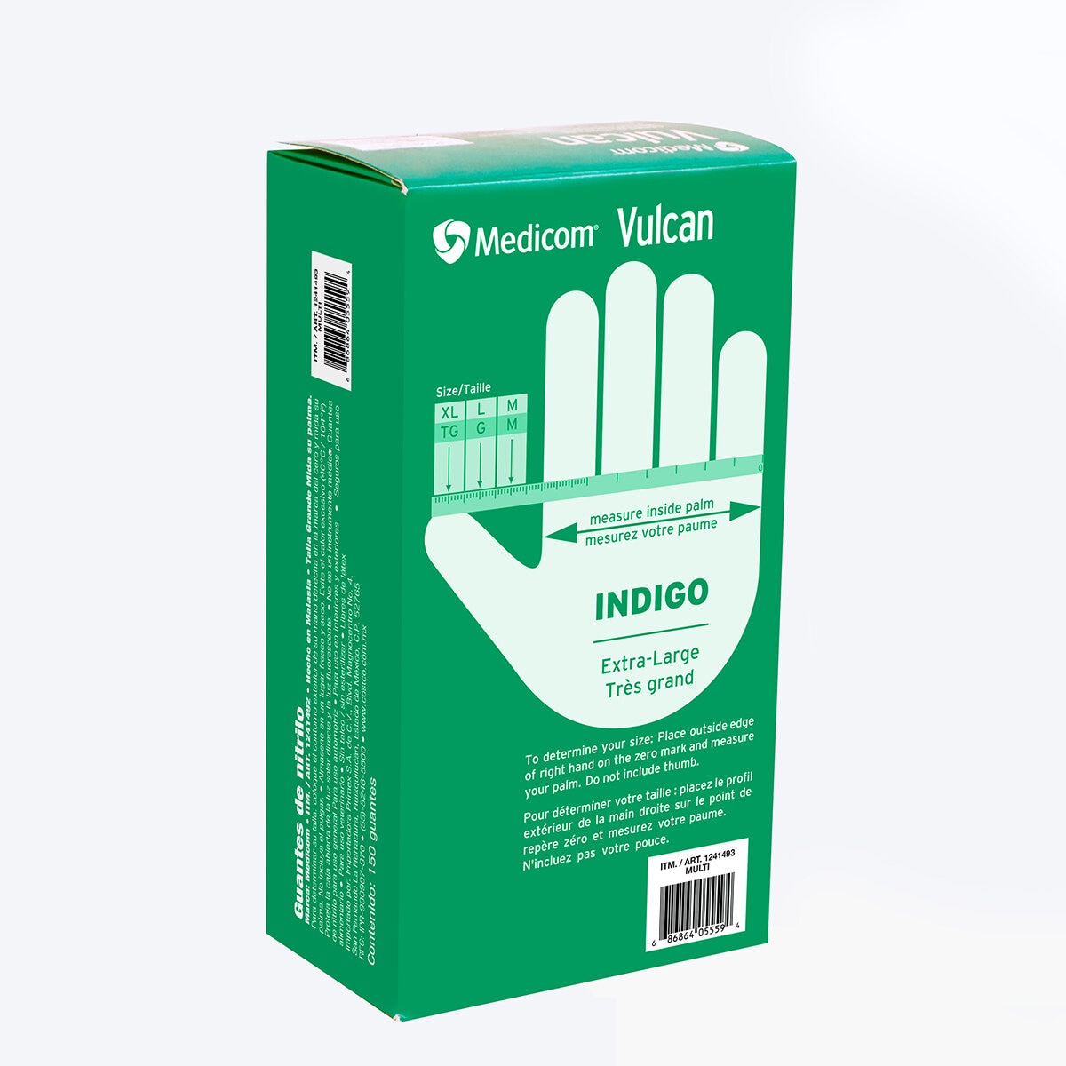 Vulcan Guantes de Nitrilo Talla Extra Grande 150 piezas