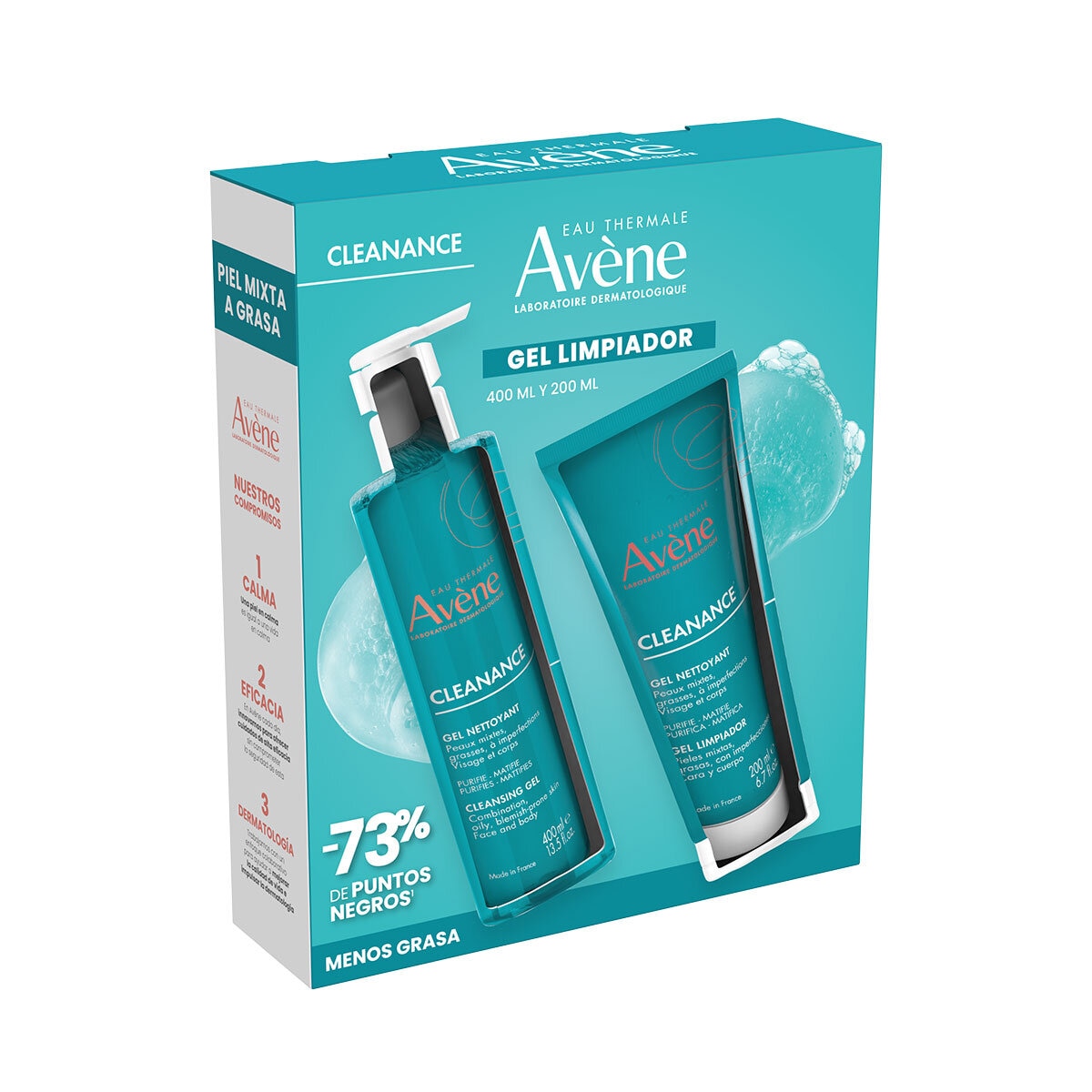 Avène Gel Limpiador Facial 400 ml + 200 ml Avène Gel Limpiador Facial 400 ml + 200 ml