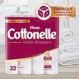 Kleenex Cottonelle Violet Blossom Papel Higiénico 32 pzas Kleenex Cottonelle Violet Blossom Papel Higiénico 32 pzas