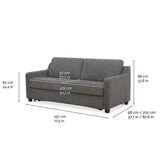 Aiden & Ivy, Sofá Cama de Tela Tamaño Queen Aiden & Ivy, Sofá Cama de Tela Tamaño Queen