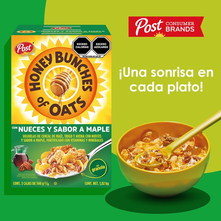 Honey Bunches Oats Cereal Sabor Maple 1.02 kg Honey Bunches Oats Cereal Sabor Maple 1.02 kg