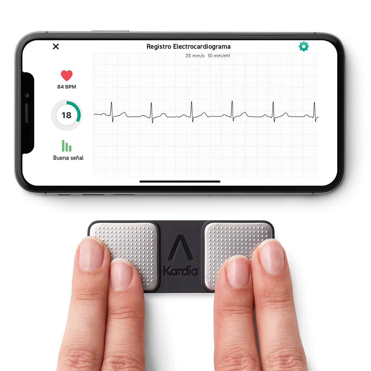 Omron KardiaMobile System transmisor y receptor de electrocardiograma