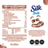 Silk Kids Bebida de Almendra Sabor Chocolate 24 pzas de 190 ml