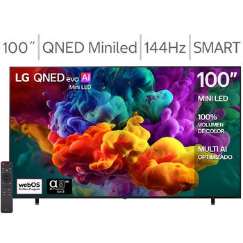LG Pantalla 100" QNED Miniled 4K Smart TV LG Pantalla 100" QNED Miniled 4K Smart TV