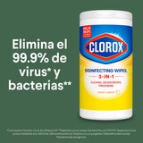 Clorox Toallas Desinfectantes 5 pzas con 85 Toallitas cada una Clorox Toallas Desinfectantes 5 pzas con 85 Toallitas cada una