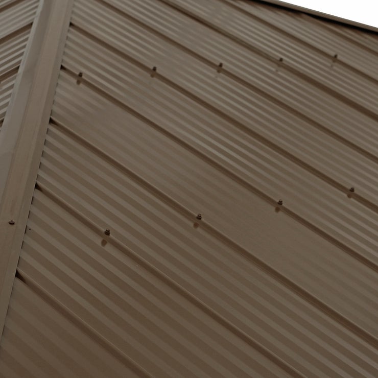 Yardistry pérgola de madera con techo de aluminio de 3.7m x 3.7m Yardistry pérgola de madera con techo de aluminio de 3.7m x 3.7m