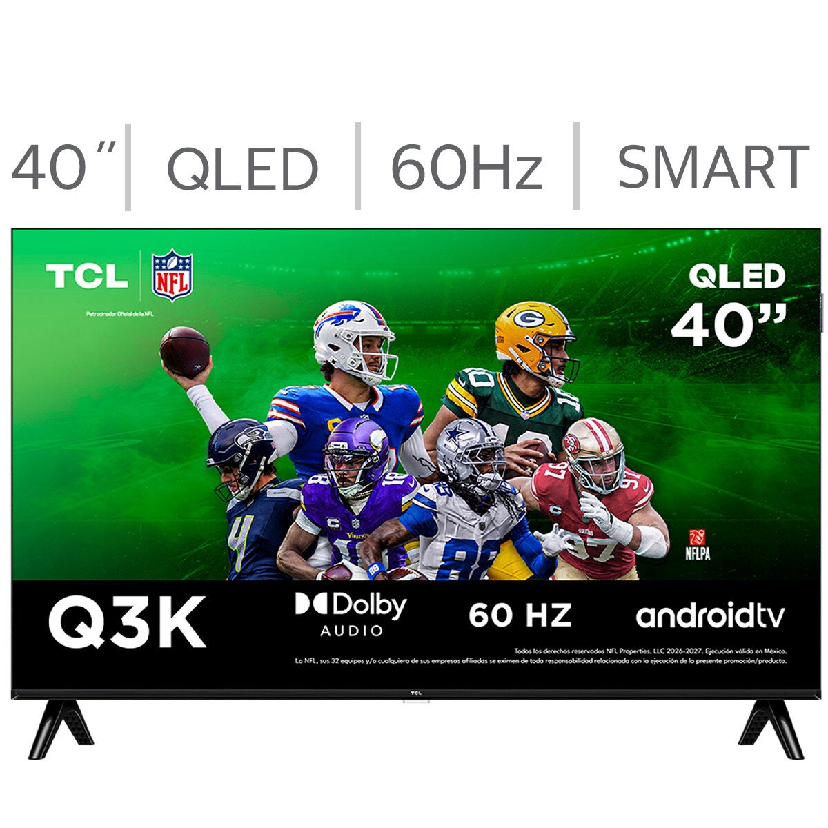 TCL Pantalla 40" QLED FHD Android TV 40Q3K TCL Pantalla 40" QLED FHD Android TV 40Q3K
