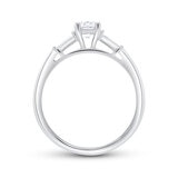 Anillo, 0.50ctw Diamantes, Oro Blanco de 14K