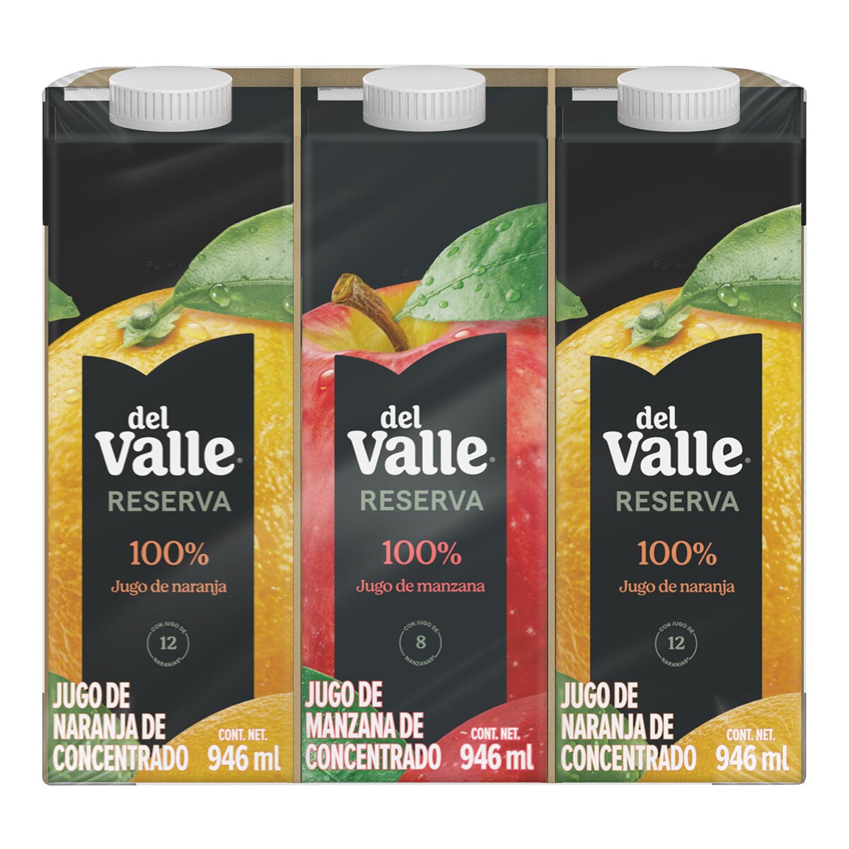 Del Valle Jugos de Manzana y Naranja 6 pzas de 1 l Del Valle Jugos de Manzana y Naranja 6 pzas de 1 l
