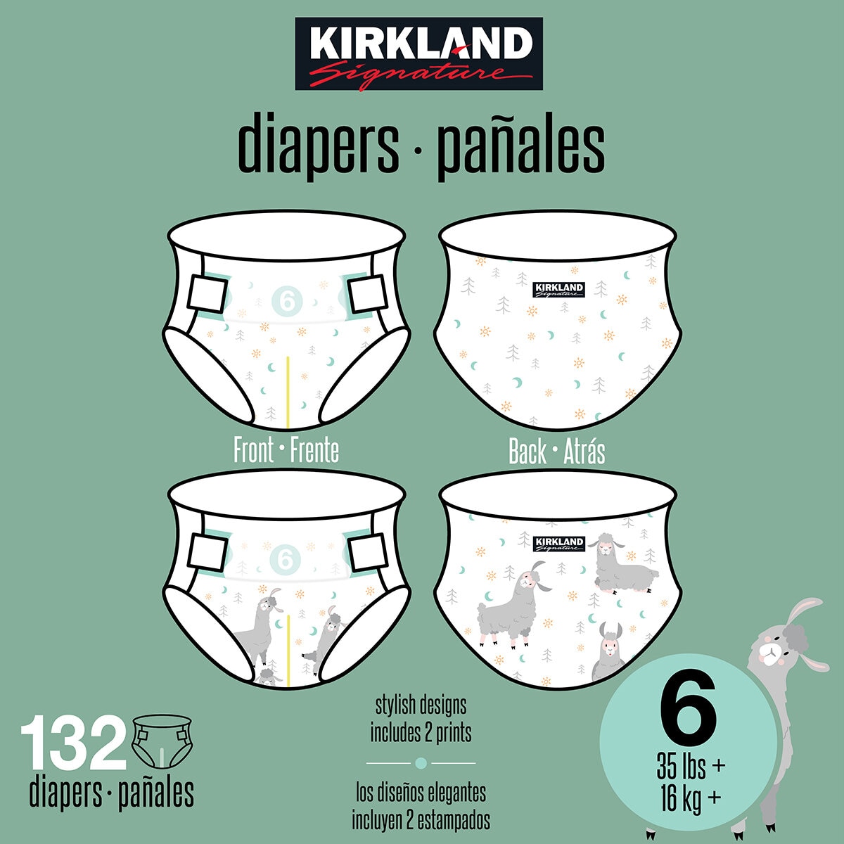 Kirkland Signature Pañales Etapa 6 Unisex 132 pzas Kirkland Signature Pañales Etapa 6 Unisex 132 pzas