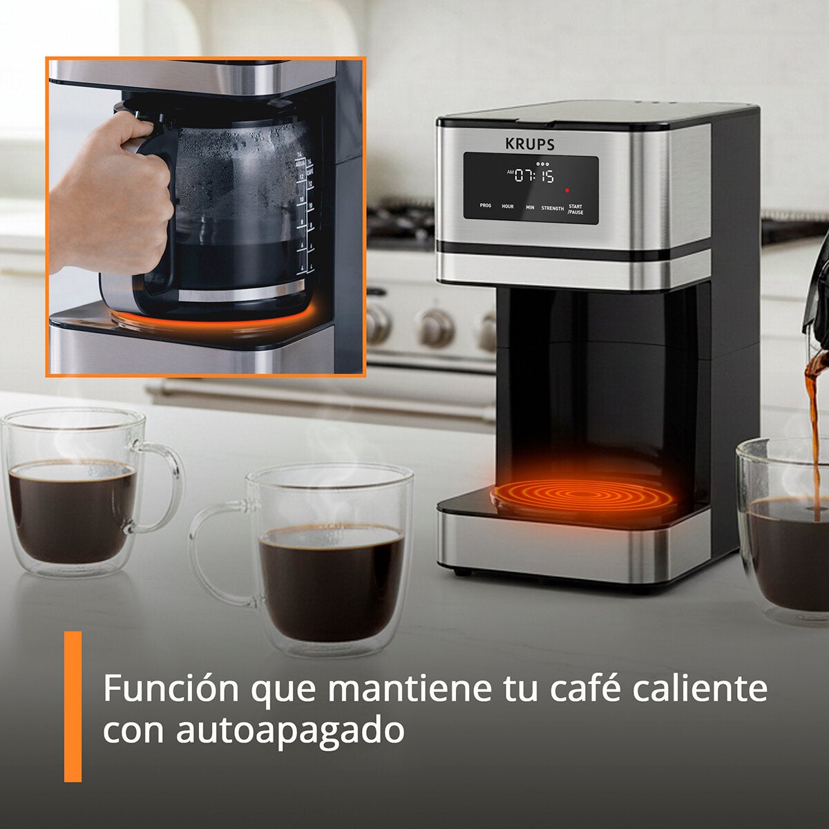 Krups Cafetera de Goteo 14 Tazas Krups Cafetera de Goteo 14 Tazas