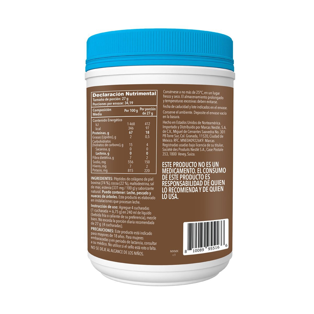 Vital Proteins Péptidos de Colágeno Sabor Chocolate 923g