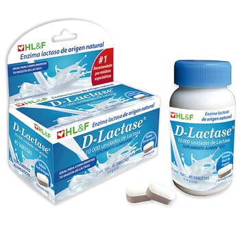D-Lactase 0.4g 45 Tabletas D-Lactase 0.4g 45 Tabletas