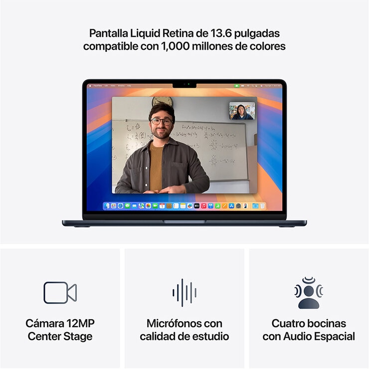 Apple MacBook Air 13" Chip M4 256GB Medianoche Apple MacBook Air 13" Chip M4 256GB Medianoche