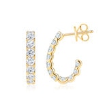 Aretes de Diamantes, 1.50ctw, Oro Amarillo de 14K