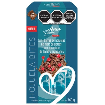 Amor Bonito Hojuelas Bites de Maíz Cubiertas con Chocolate 360g