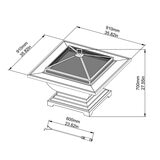 Sunjoy Fairburn, Fogatero para Exterior