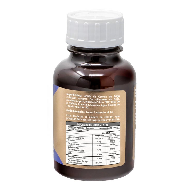 Naturagel Zinc con Germen de Trigo 200 Cápsulas Naturagel Zinc con Germen de Trigo 200 Cápsulas
