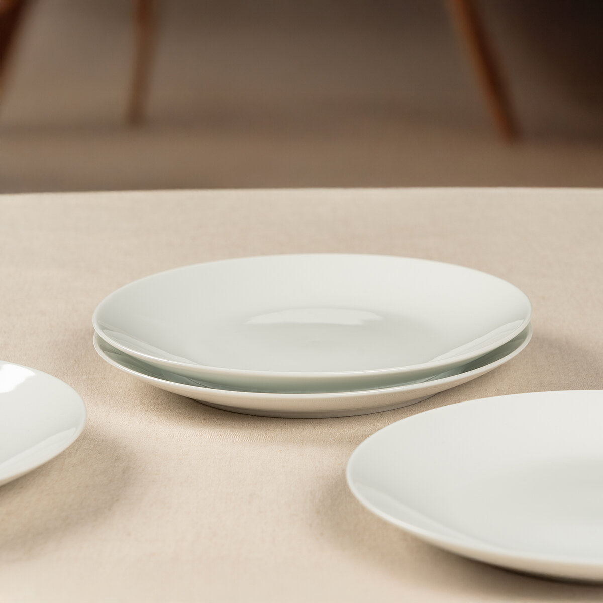 Crown Baccara Juego de 6 Platos para Ensalada de Porcelana Crown Baccara Juego de 6 Platos para Ensalada de Porcelana