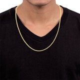 Cadena para Caballero, 60.96cm, Oro Amarillo 14K Cadena para Caballero, 60.96cm, Oro Amarillo 14K