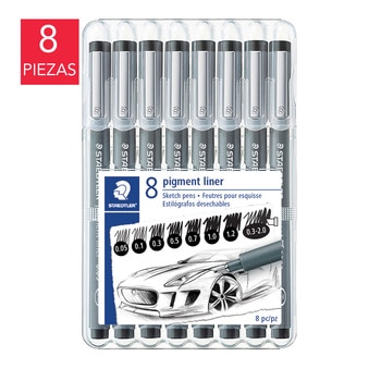 staedtler estilógrafos desechables 8 piezas