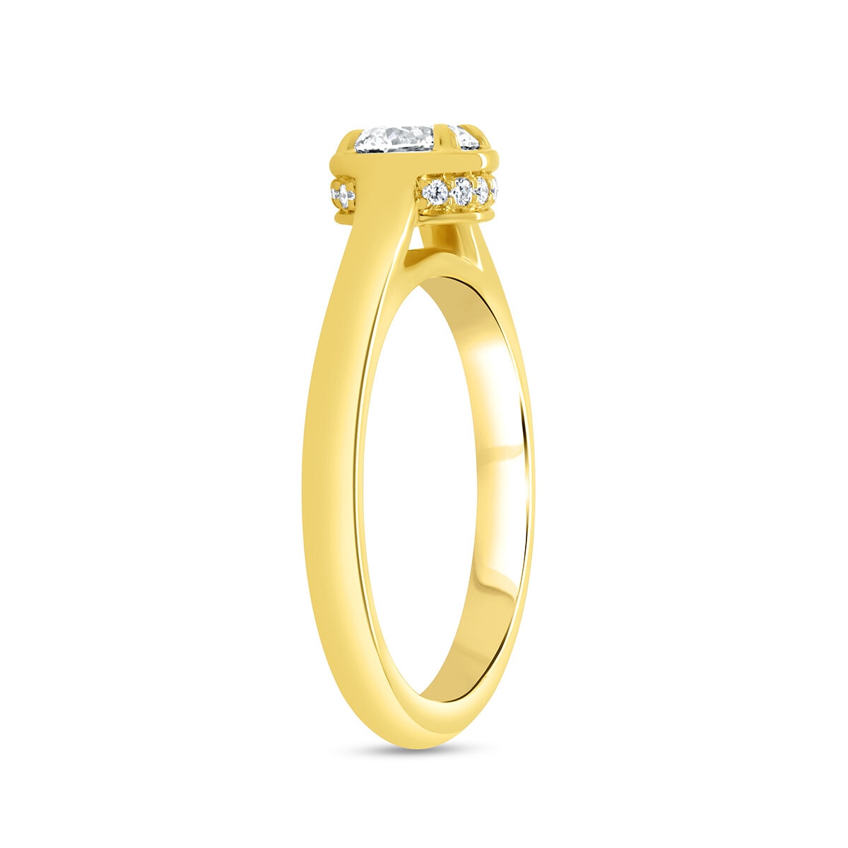 Anillo, 0.56ctw Diamantes, Oro Amarillo de 14K