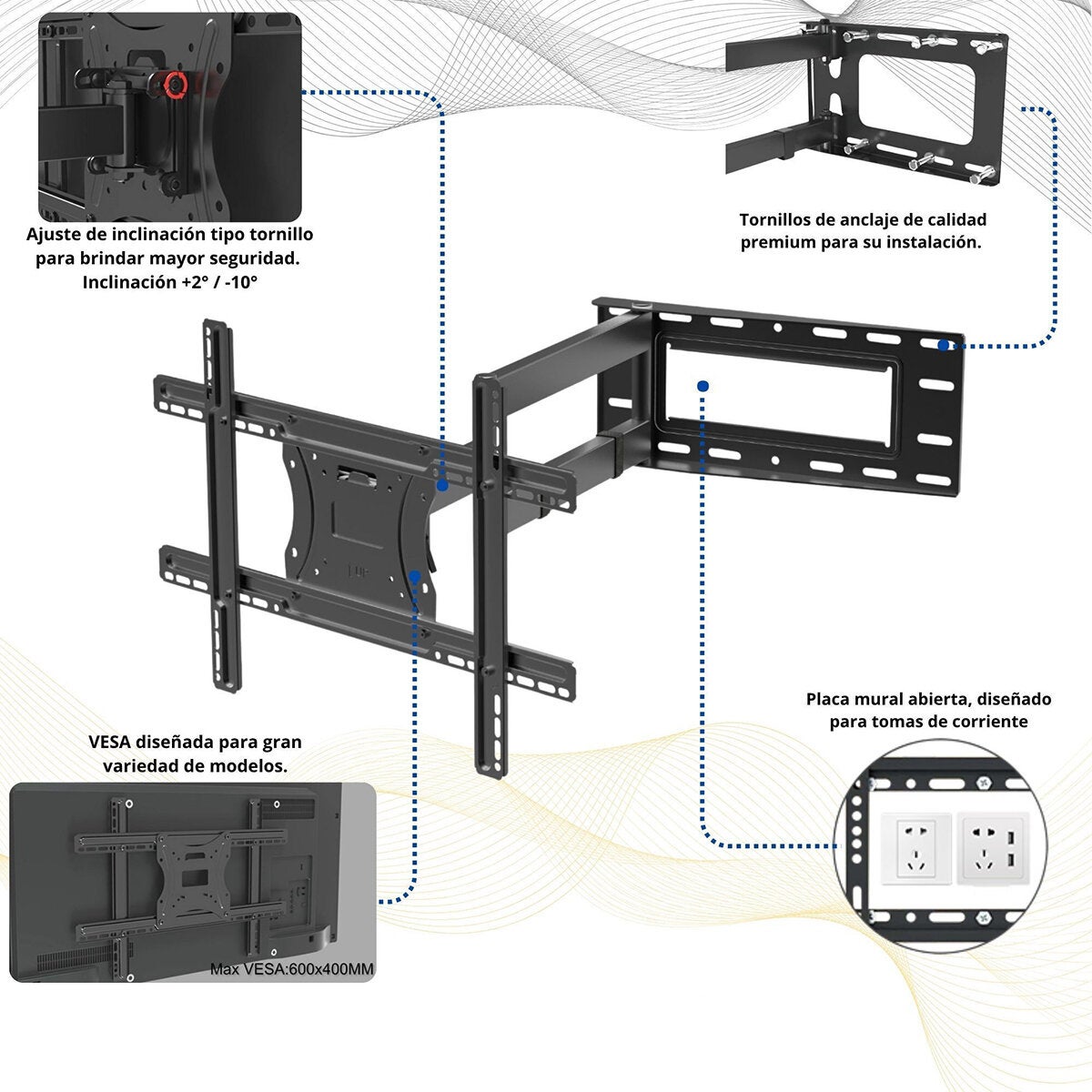 Blackrock Onix Soporte de Pantalla de 40 a 80" Blackrock Onix Soporte de Pantalla de 40 a 80"