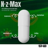 NZ Max Plux Enzimas Digestivas 120 cápsulas