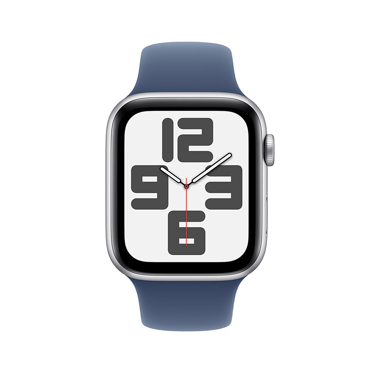 Apple Watch SE (GPS+Cellular) Caja de Aluminio Plata 44mm con Correa Deportiva Azul Denim M/L