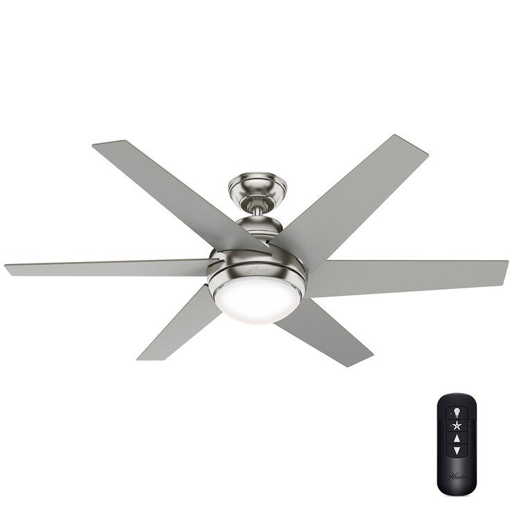 Hunter, Ventilador Sotto Brushed Nickel 52" Hunter, Ventilador Sotto Brushed Nickel 52"