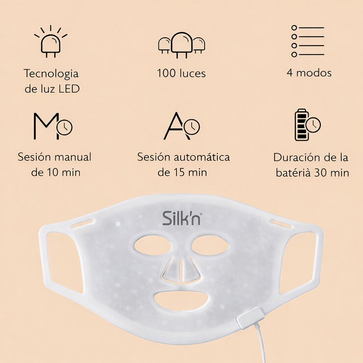 Silk'n, Máscara de Luz Led para el Rostro Silk'n, Máscara de Luz Led para el Rostro
