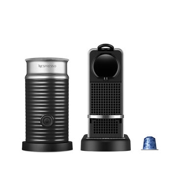 Nespresso, Cafetera Citiz Platinum con Aeroccino 3, incluye 20 cápsulas de regalo Nespresso, Cafetera Citiz Platinum con Aeroccino 3, incluye 20 cápsulas de regalo