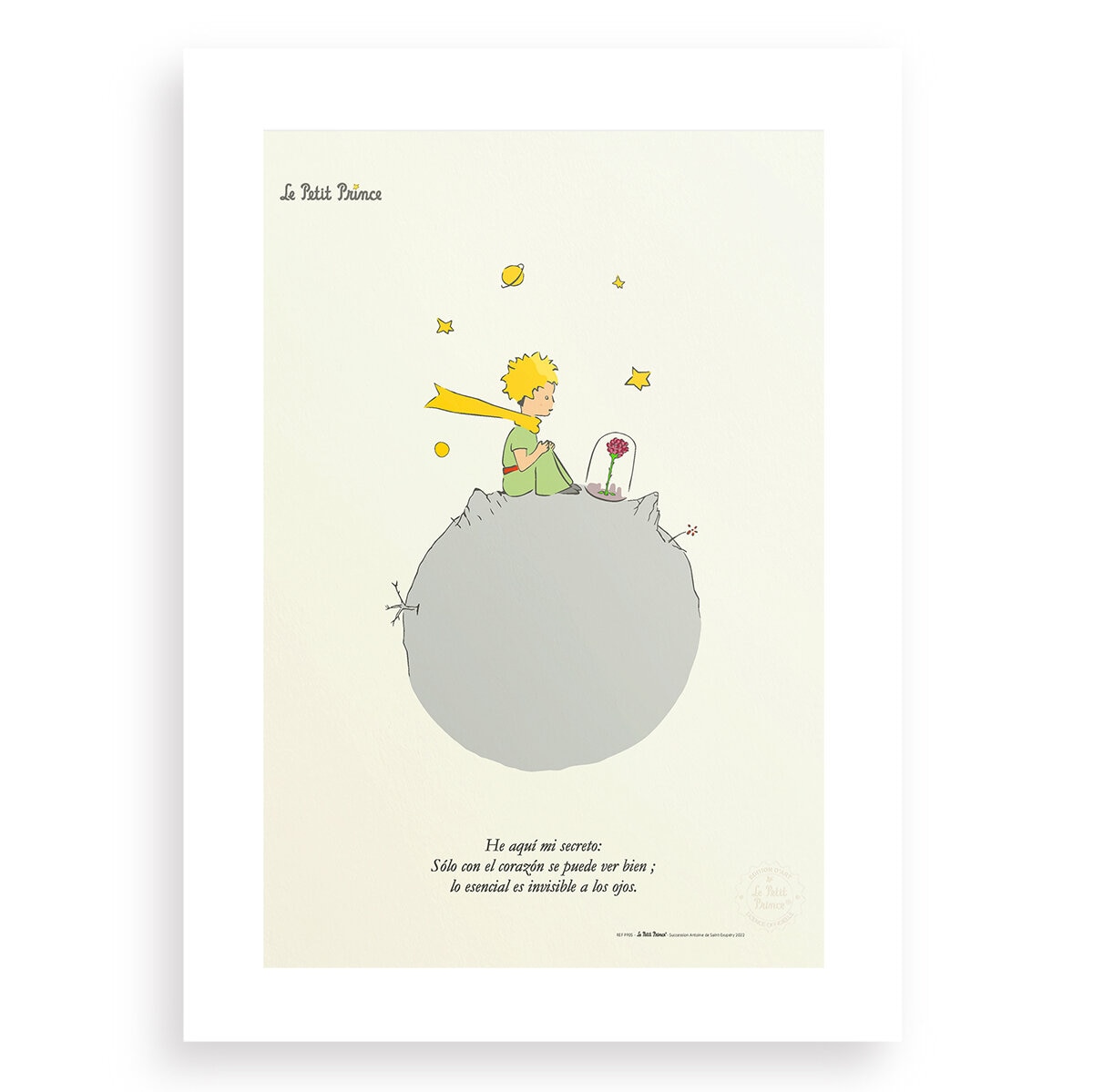 Black Is Color, Cuadro Decorativo El Principito, Enmarcado "Planeta" Black Is Color, Cuadro Decorativo El Principito, Enmarcado "Planeta"