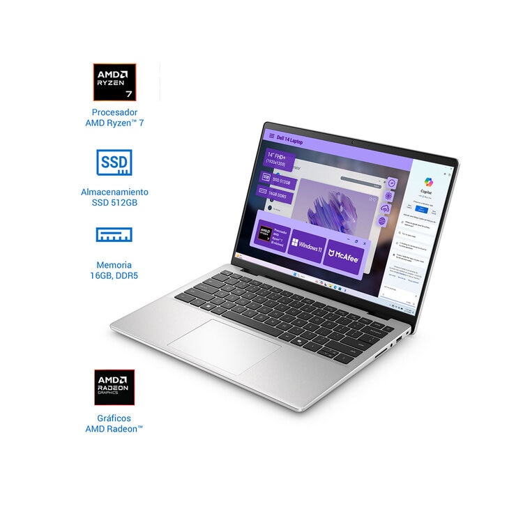 DELL 14 Laptop 14" Full HD+ AMD Ryzen 7 16GB 512GB SSD DELL 14 Laptop 14" Full HD+ AMD Ryzen 7 16GB 512GB SSD
