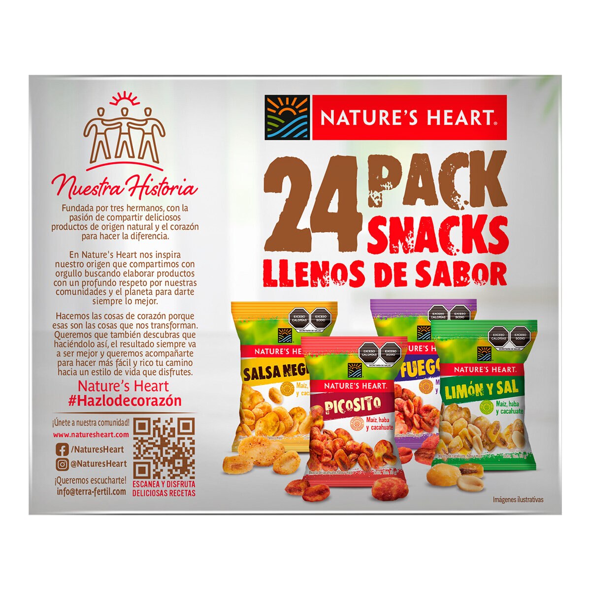 Nature s Heart Surtido de Botanas 24 pzas de 50 g Costc