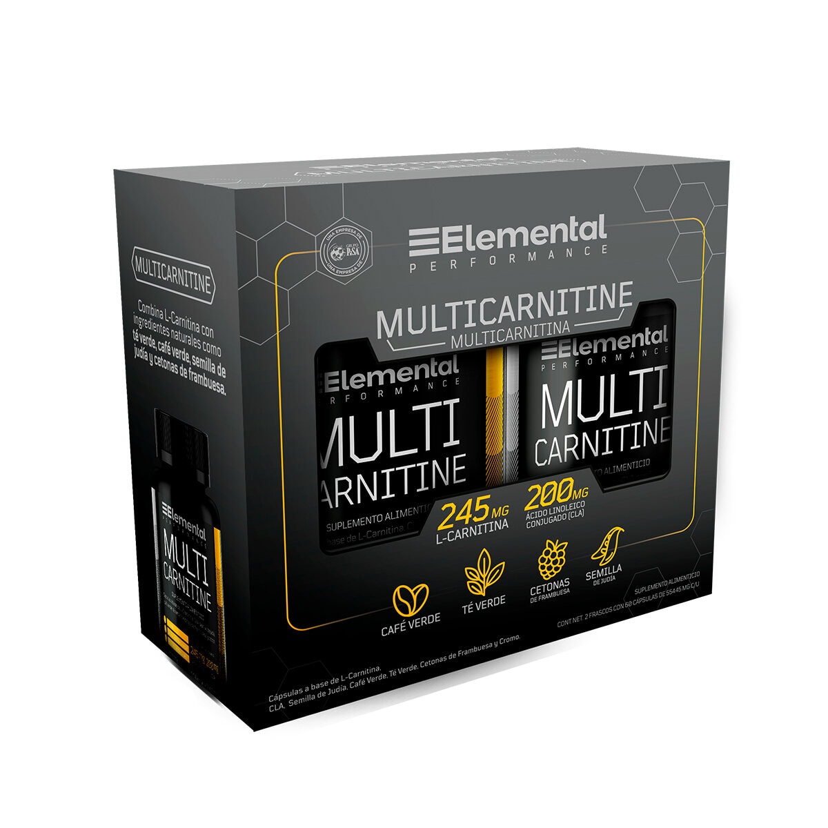 Elemental Performance Multi Carnitine 2 Frascos de 60 Cápsulas c/u Elemental Performance Multi Carnitine 2 Frascos de 60 Cápsulas c/u