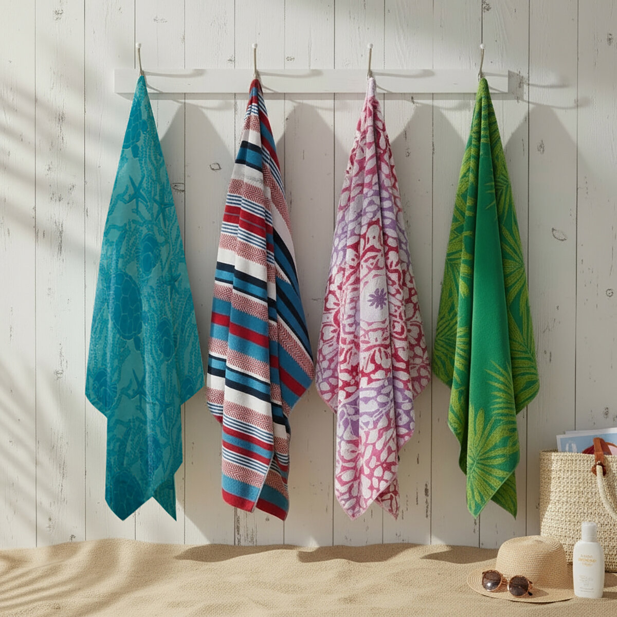 Toalla de Playa para Dos, Varios Modelos Toalla de Playa para Dos, Varios Modelos