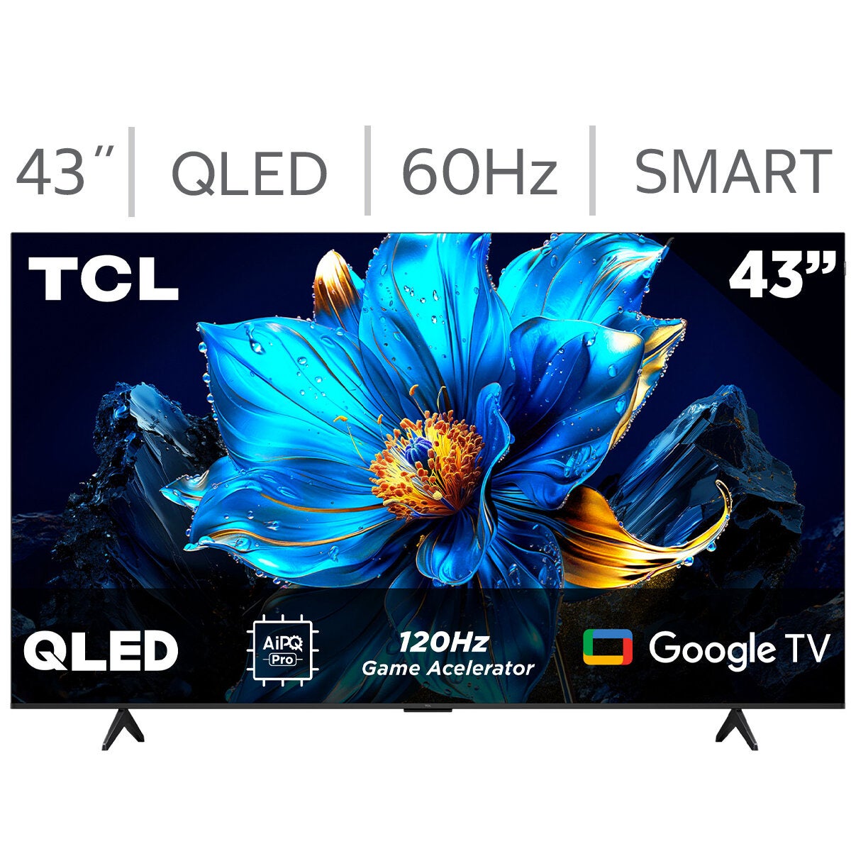 TCL Pantalla 43" QLED 4K Google TV TCL Pantalla 43" QLED 4K Google TV
