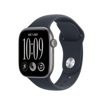 Apple Watch Series 12 (GPS + Celular) 42mm Aluminio Gris Espacial + Correa Deportiva Azul Profundo - Talla S/M Apple Watch Series 12 (GPS + Celular) 42mm Aluminio Gris Espacial + Correa Deportiva Azul Profundo - Talla S/M
