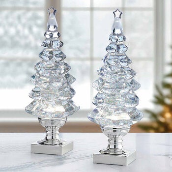Árboles Iluminados Resplandecientes con Luces LED, Juego de 2 Pzas. Árboles Iluminados Resplandecientes con Luces LED, Juego de 2 Pzas.