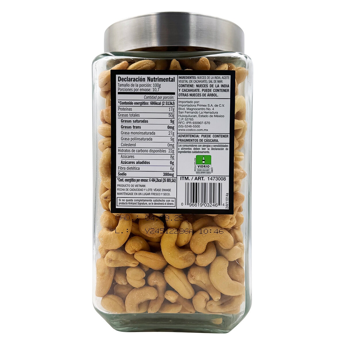 Kirkland Signature Nueces de la India Colosales 1.07 kg Kirkland Signature Nueces de la India Colosales 1.07 kg