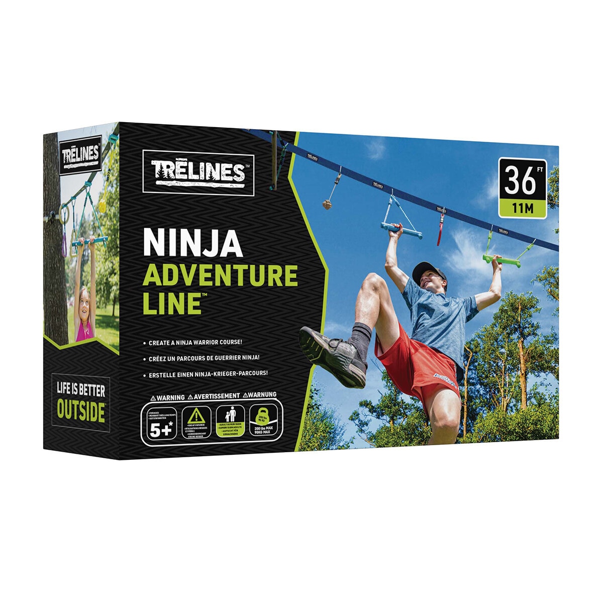 HAPE Línea de Aventura Ninja de 11 Metros HAPE Línea de Aventura Ninja de 11 Metros