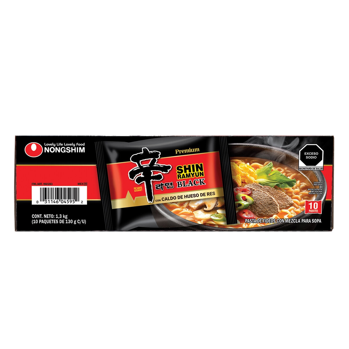 Shin Ramyun Fideos Ramen Coreanos 10/120 g Shin Ramyun Fideos Ramen Coreanos 10/120 g