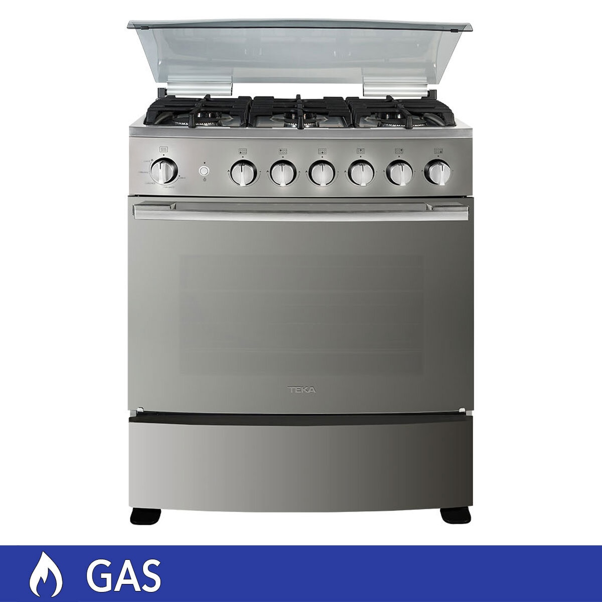 Teka Estufa de piso de gas con 6 quemadores de 76cm Teka Estufa de piso de gas con 6 quemadores de 76cm