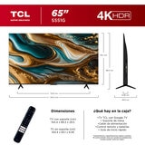 TCL Pantalla 65" 4K UHD Google TV