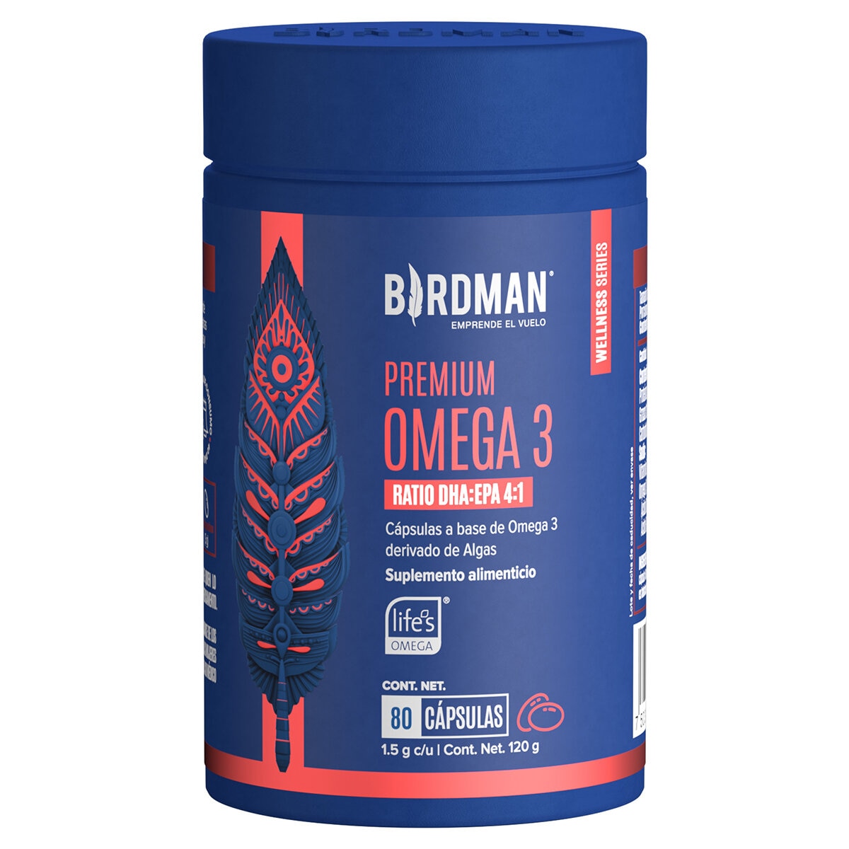 Birdman Premium Omega 3 Base de Alga 80 Cápsulas Birdman Premium Omega 3 Base de Alga 80 Cápsulas